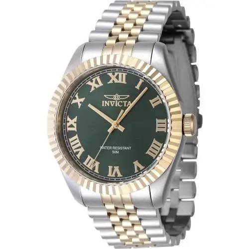 Invicta Men`s 47403 Specialty Quartz 3 Hand Green Dial Watch