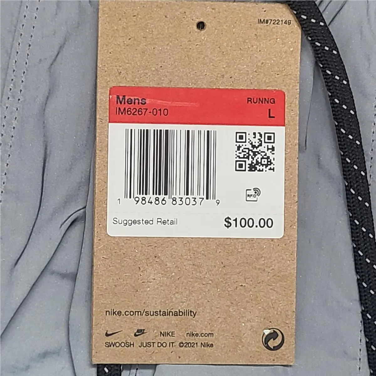 Nike clothing - Nike Dri Fit - Dri Fit - IM6267-010 - Silver (UPC: 198486830379) 3