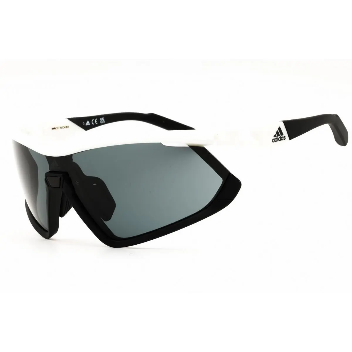 Adidas ADSP0055-24A-00 Sunglasses Frame Size 00mm 135mm 0mm White Men