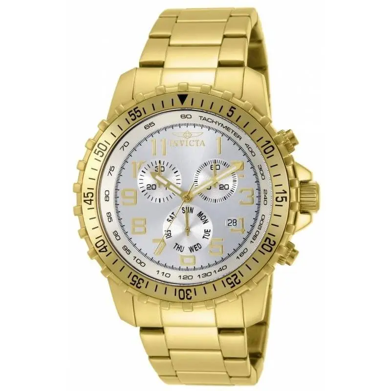 Invicta Men`s 11369 Specialty Quartz Chronograph Silver Dial Watch