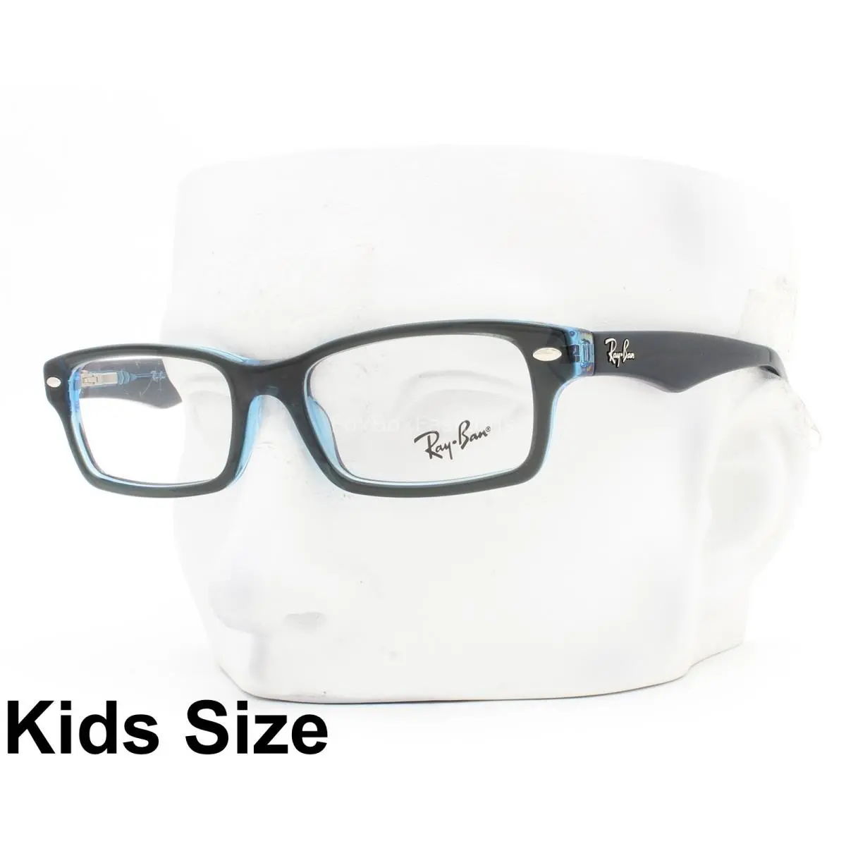 Ray-ban Eyeglasses Glasses RB 1530 3667 Transparent Blue 48mm Kids Size W/case