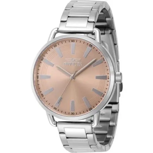 Women`s 46329 Wildflower Quartz 3 Hand Light Pink Dial Watch by Invicta