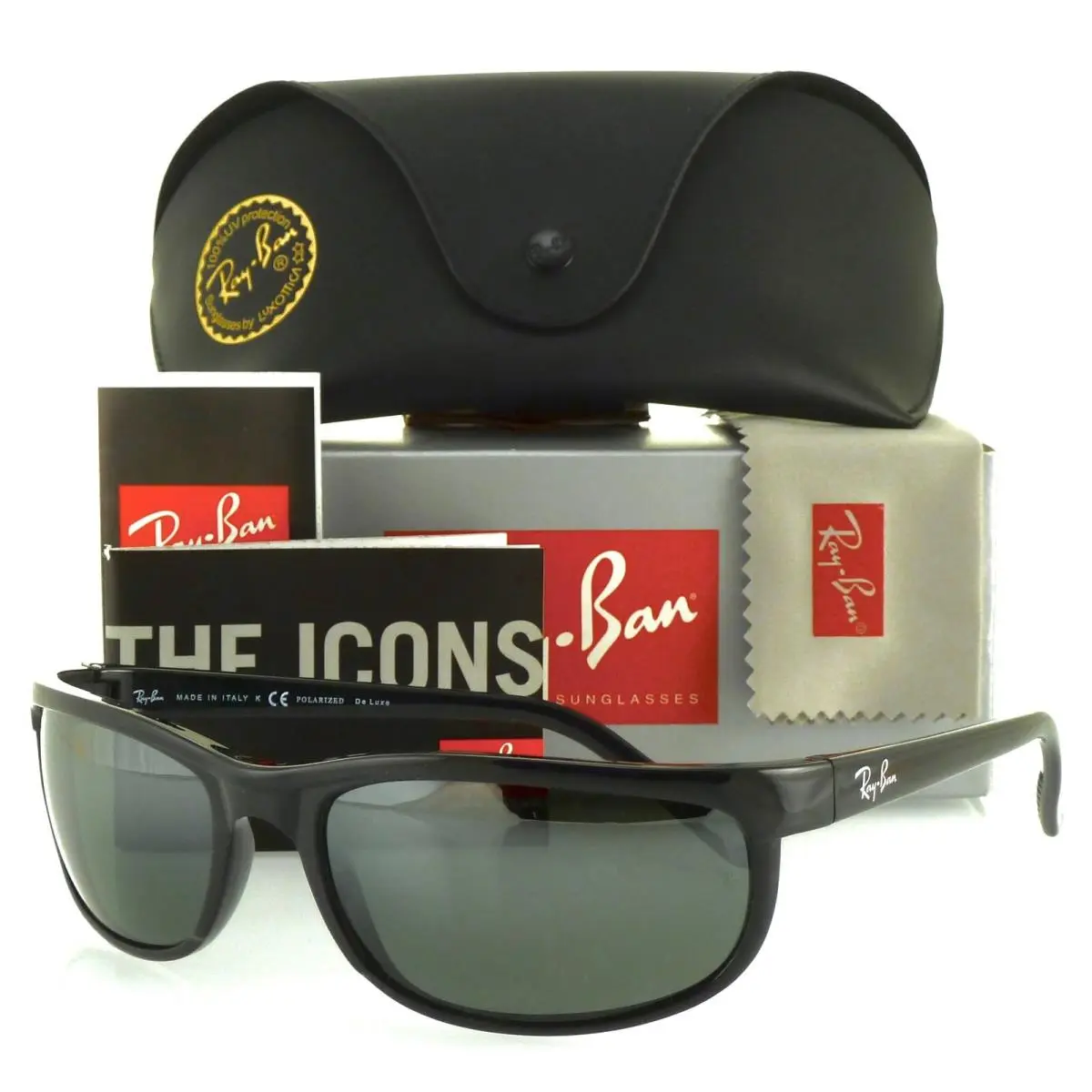 Ray-ban RB2027 Black l Polarized Mirror Grey RB2027 601/W1 62mm