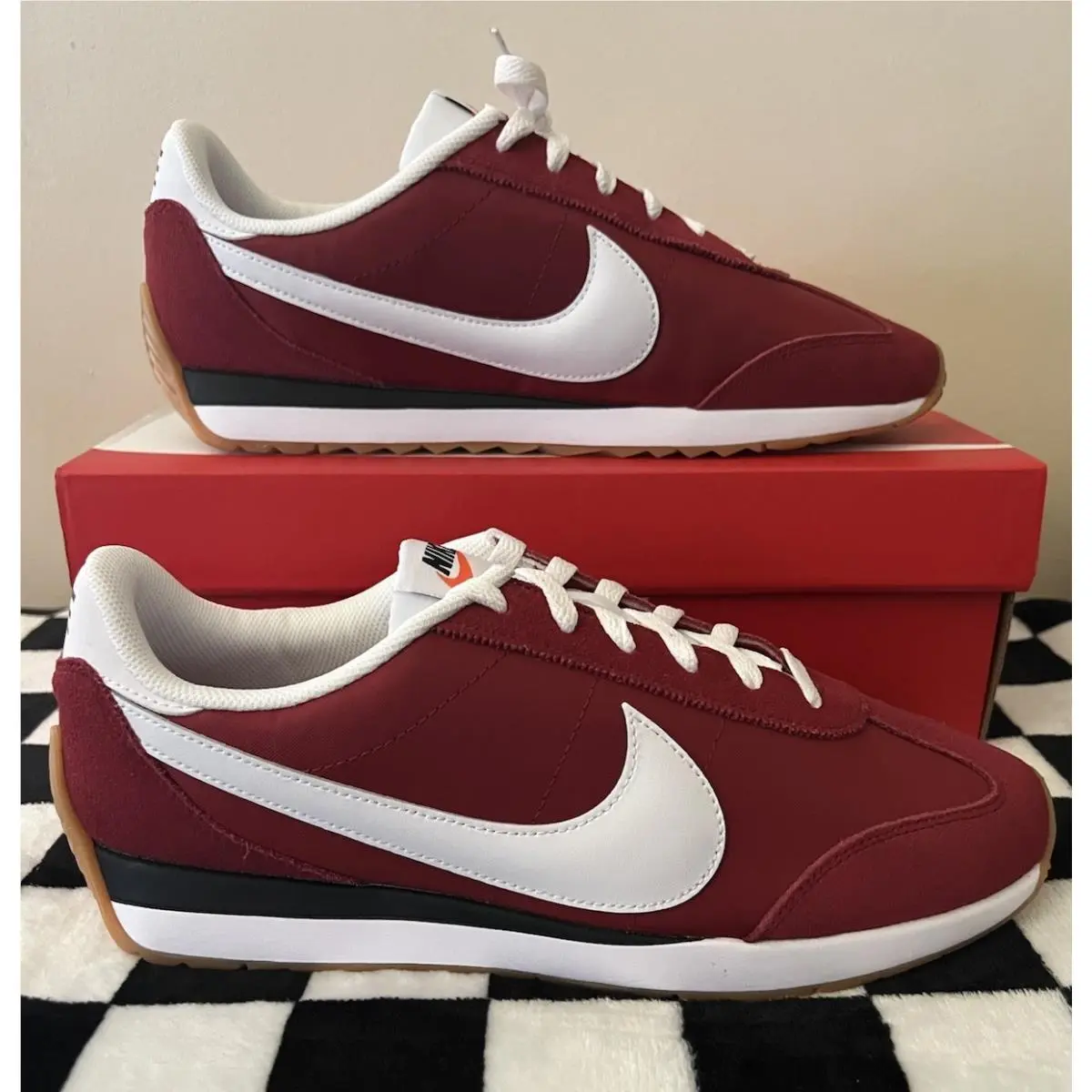 Nike Pacific Men’s Sneakers Team Crimson/white/black/gum HQ2052-600 Size 11