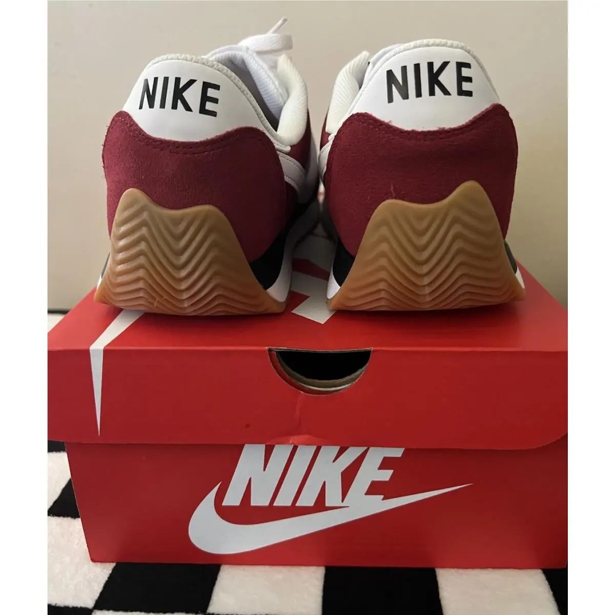 Nike shoes - Nike Pacific - Pacific - HQ2052-600 - Team Crimson/White/Black/Gum 10