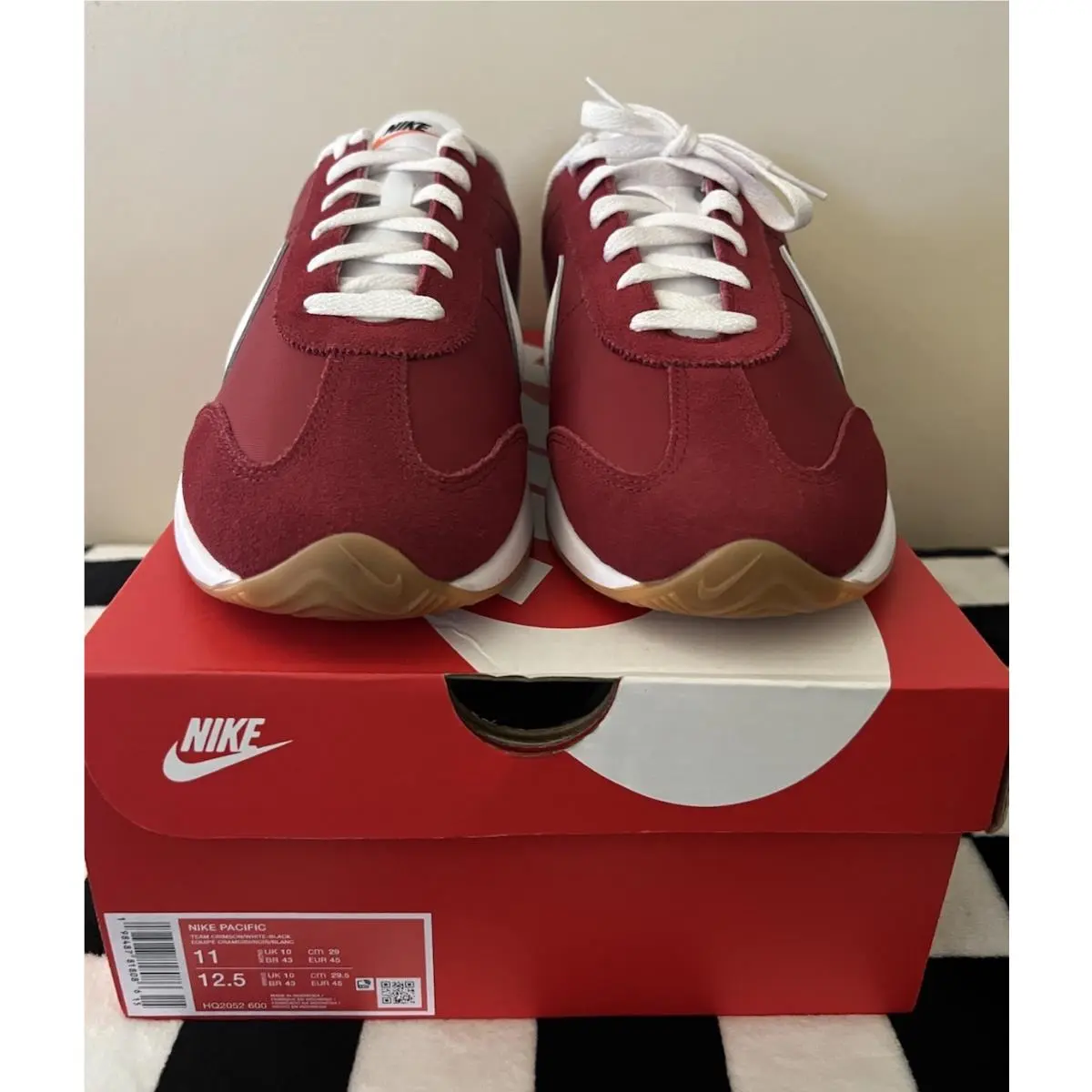 Nike shoes - Nike Pacific - Pacific - HQ2052-600 - Team Crimson/White/Black/Gum 11