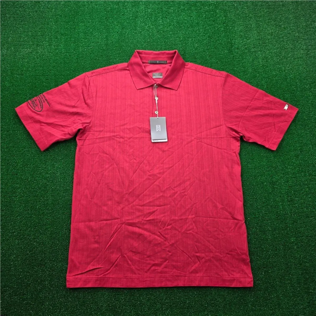 Vintage Nike Tiger Woods Golf Polo Shirt Mens Medium Michael Jordan Invitational