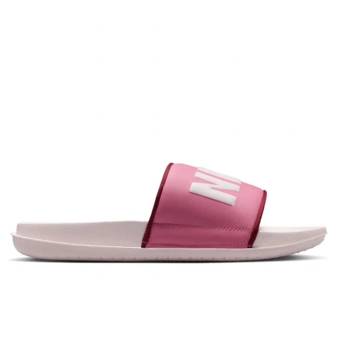 Size 7 Nike Offcourt Women`s Slide Sandal - Pink/white