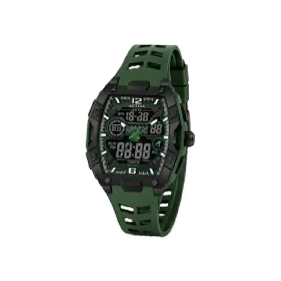 Activa X Invicta ACW8130-003 Men`s 46mm Digital Army Green Sport Watch