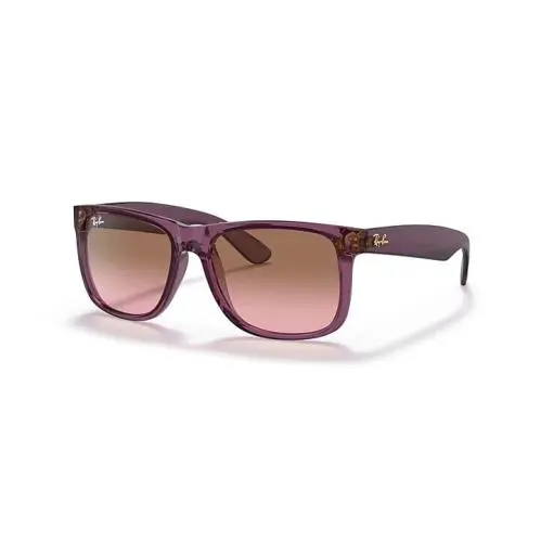 Ray Ban Justin RB4165 659514 54-16 Transparent Violet Pink Brown Gradient