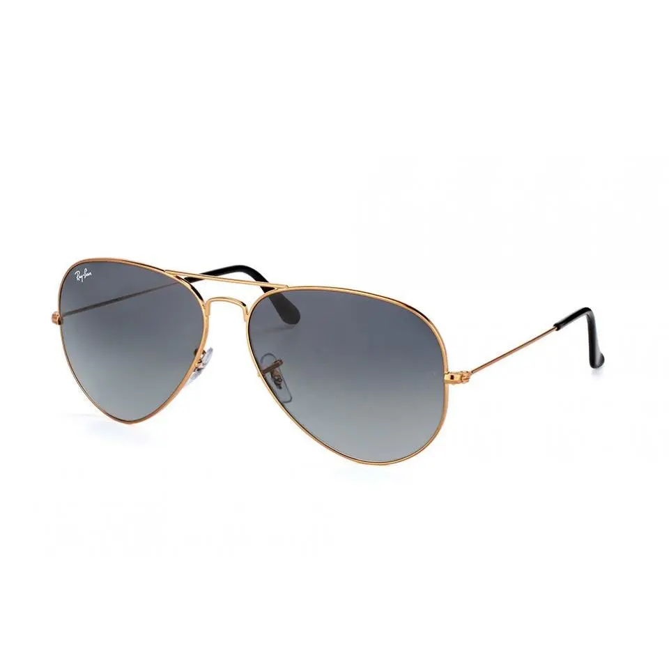 Ray-ban RB3026 197/71 Polished Bronze-copper Aviator Grey Gradient 62-14
