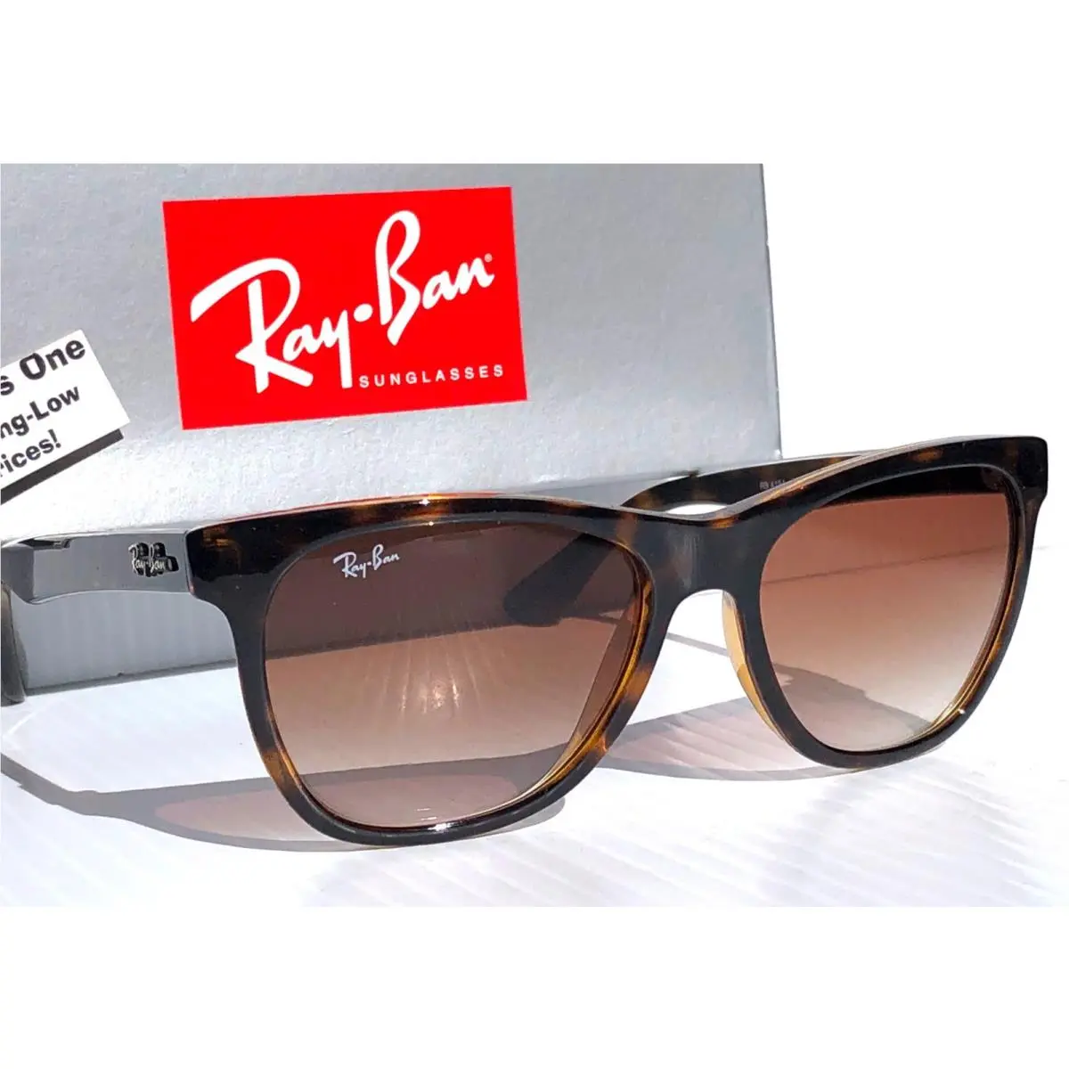 Ray Ban Light Havana Brown Gradient Crystal Brown Lens Sunglass RB 4184 710/31 by Ray-Ban