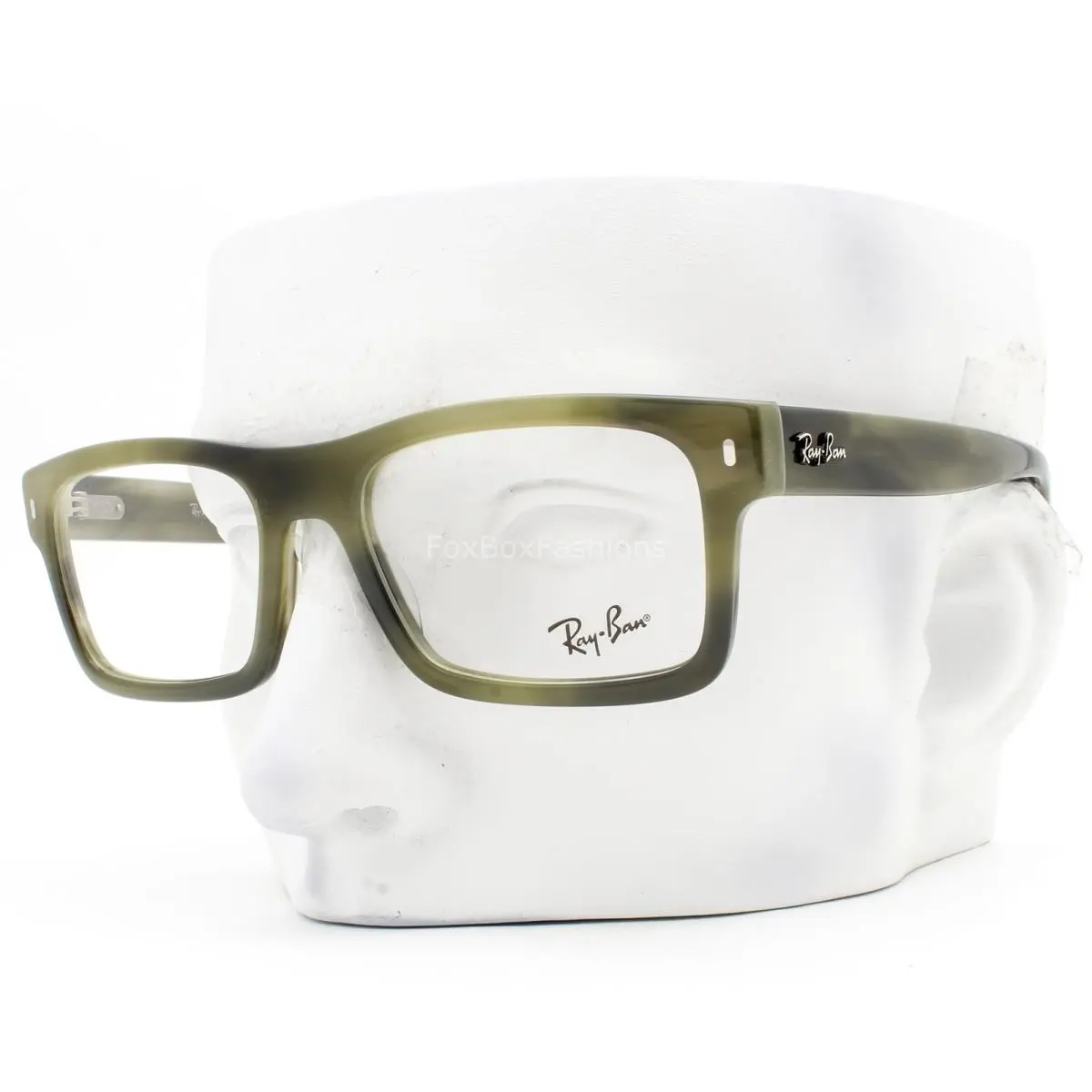 Ray-ban Eyeglasses Glasses RB 5435 8405 Polished Green Havana 54mm with Case