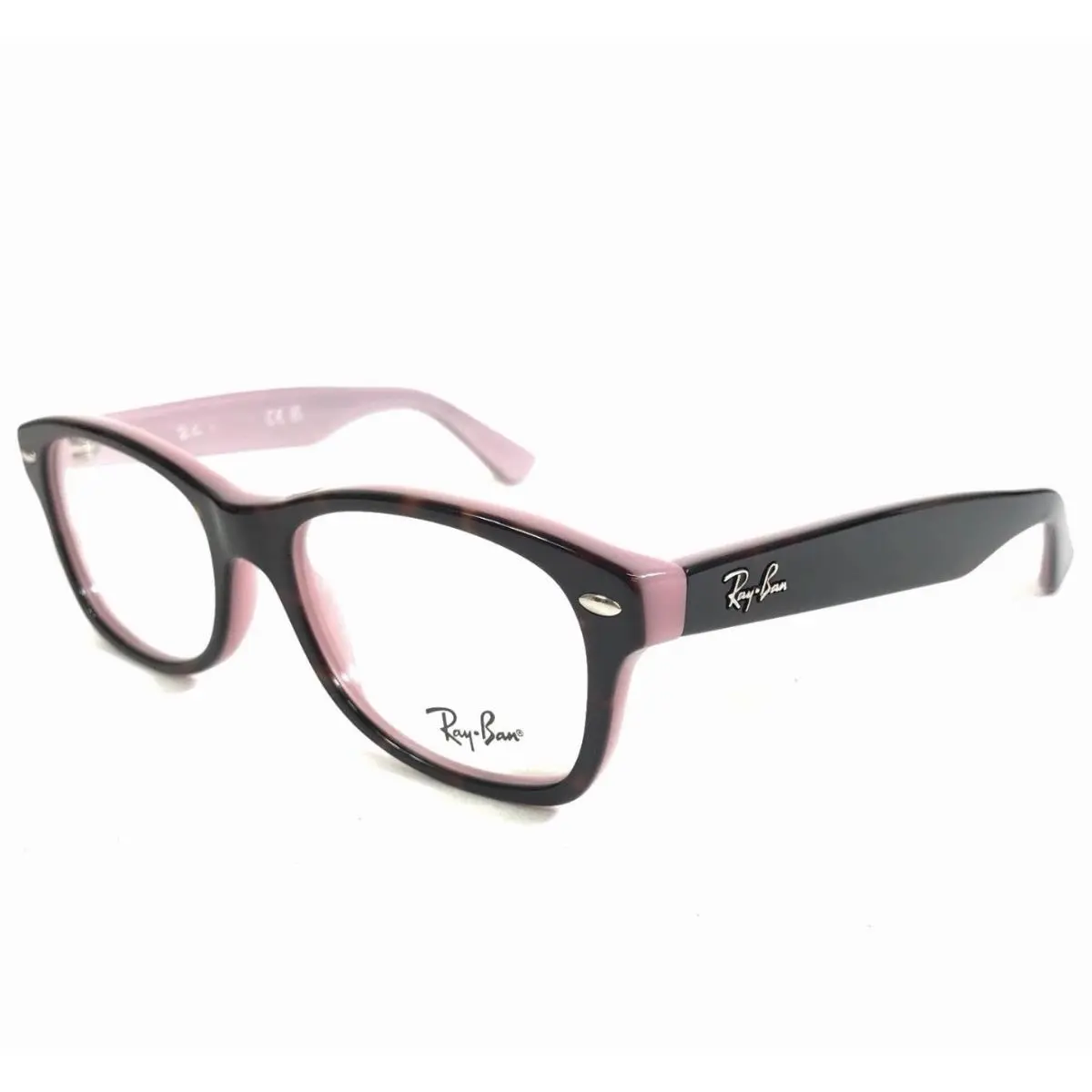 Ray-ban Youth Eyeglasses Frames RB1528 3580 Havana on Opal Pink 48-16-130