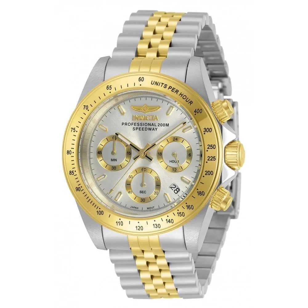 Invicta Men`s 30991 Speedway Quartz Chronograph Silver Dial Watch