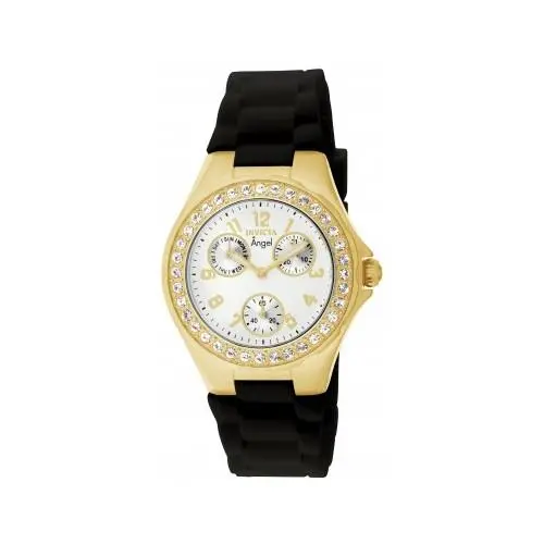 Women`s 1643 Angel Quartz Multifunction White Dial Watch by Invicta