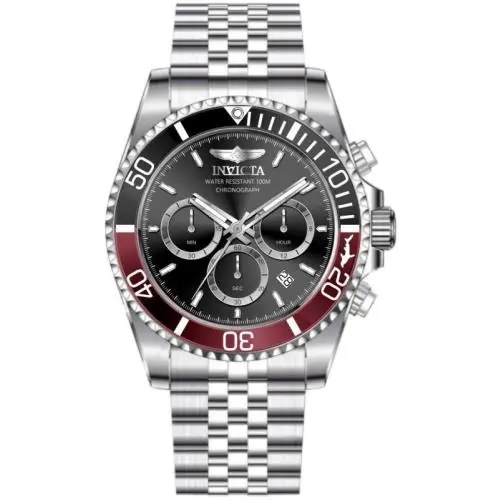 Men`s 49838 Pro Diver Quartz VD53 Black Dial Watch by Invicta