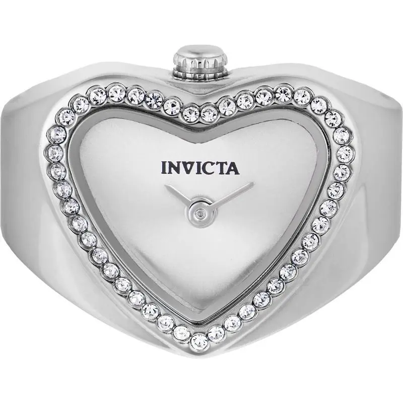 Invicta Women`s 49572 Mini Quartz 2 Hand Silver Dial Watch