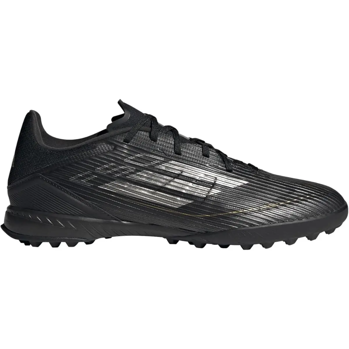 Adidas Unisex F50 League Turf Shoes - Black/iron Metallic/gold Metallic M8/W9