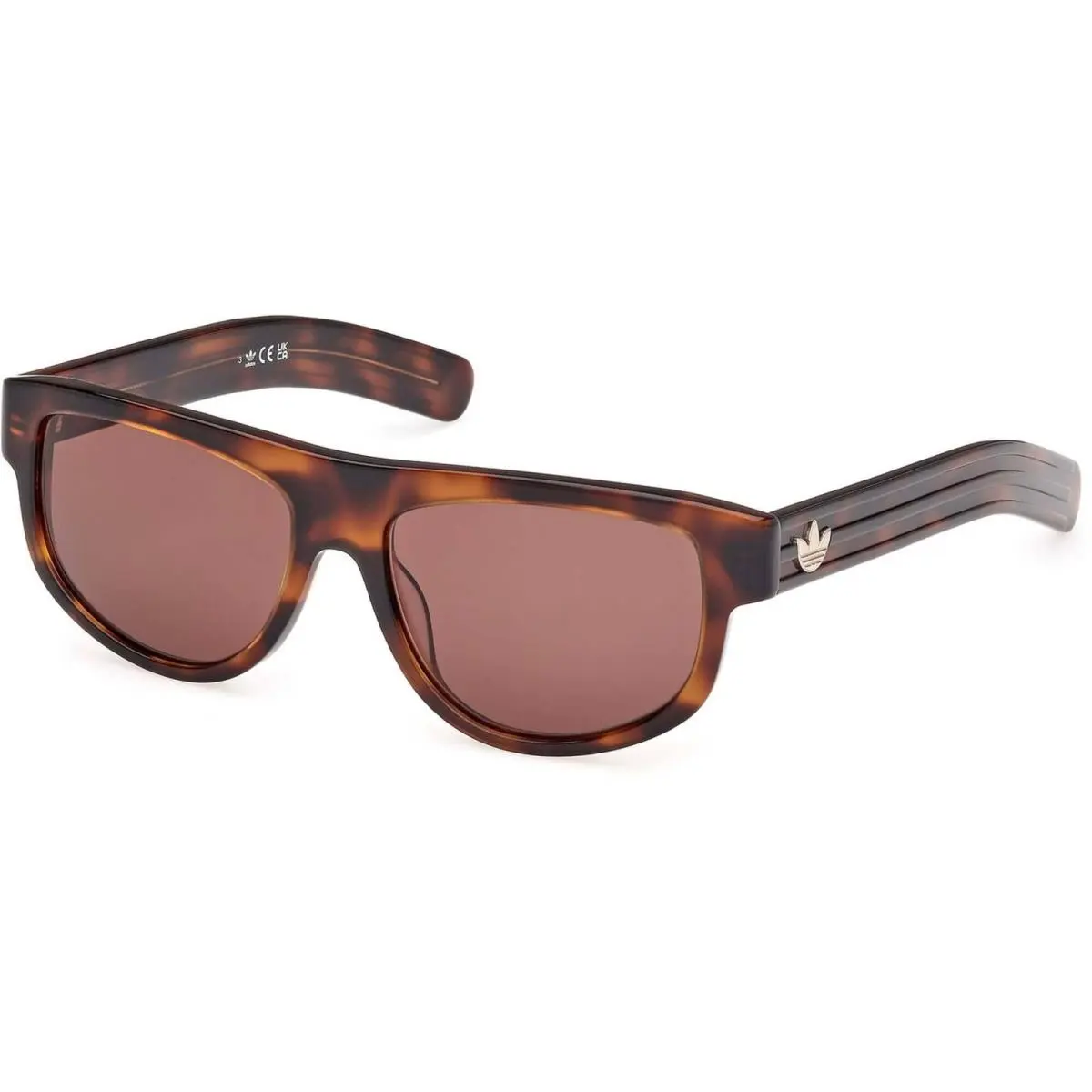 Adidas Women`s Sunglasses Dark Havana Acetate Browline Shape Frame OR0126 5552E