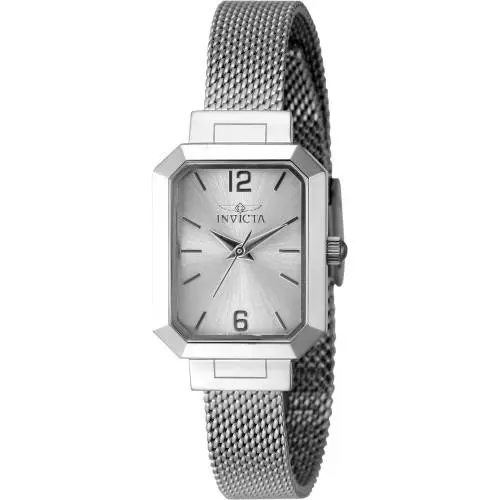 Invicta Women`s 48150 Angel Quartz 3 Hand Silver Dial Watch