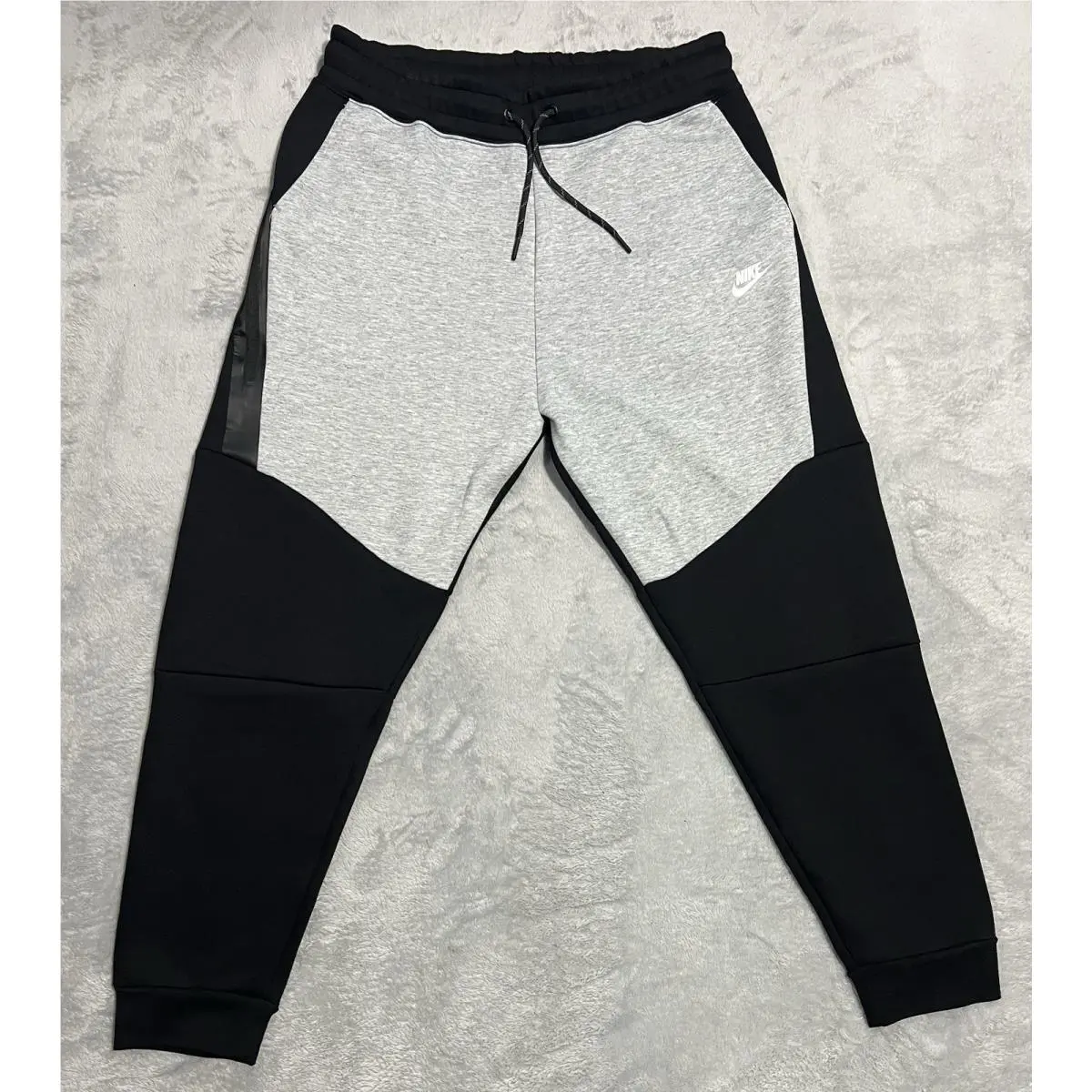 Nike Tech Joggers Mens 2X Fleece Slim Pants Blk Gray Active Tapered CU4495-016