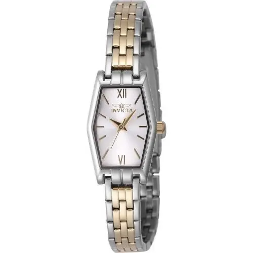 Invicta Women`s 48128 Angel Quartz 3 Hand Silver Dial Watch