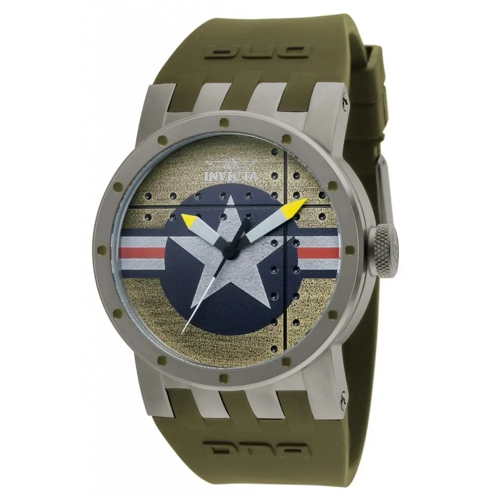 Invicta Men`s 11648 Dna Quartz 3 Hand Green Dial Watch