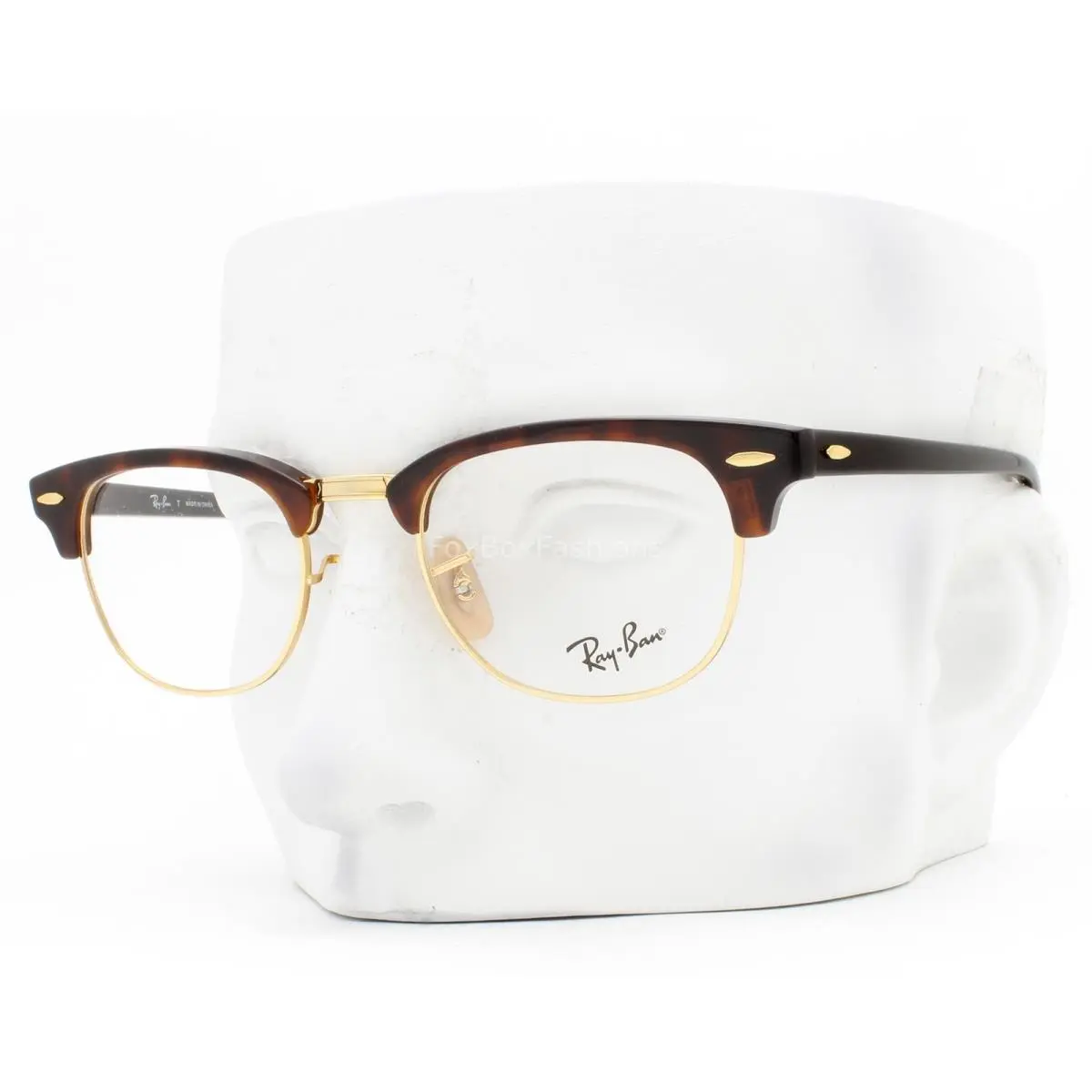 Ray-ban Clubmaster Eyeglasses RB 5154 2372 Glasses Brown Havana Gold 49mm W/case