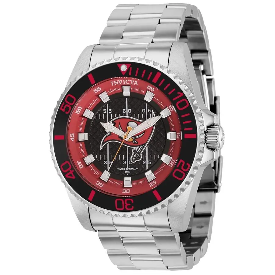 Invicta 36949 Nfl Black and Red and Grey and White Dial 47 mm Men`s Watch