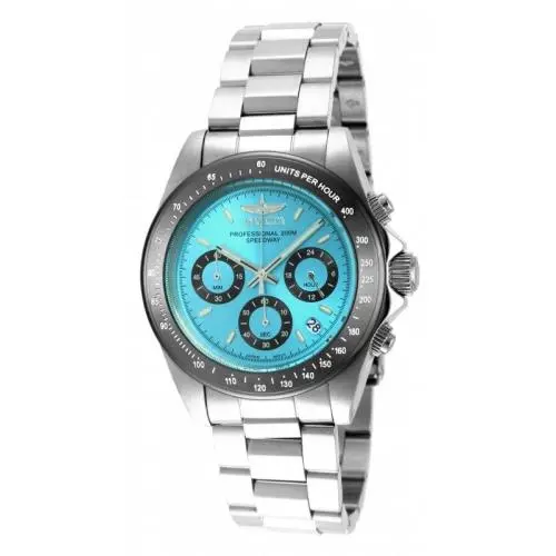 Women`s 15589 Speedway Quartz Chronograph Light Blue Dial Watch by Invicta