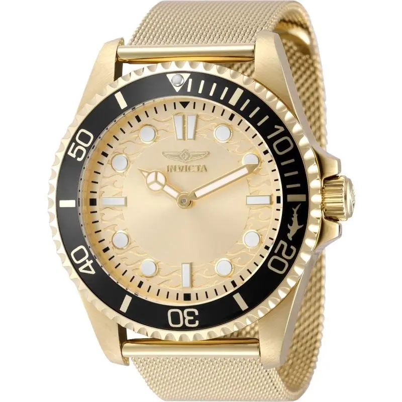 Invicta Men`s 49690 Pro Diver Quartz 2026 Brass Dial Watch
