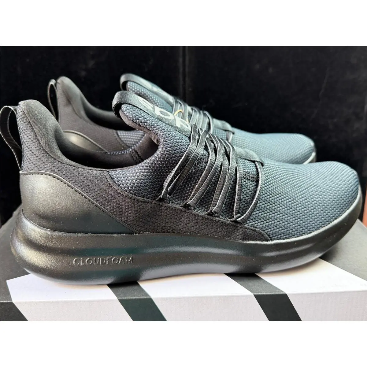 Adidas Lite Racer Adapt 7.0 Wide Mens 13 Black/gray Running - IE8684 - Cloudfoam