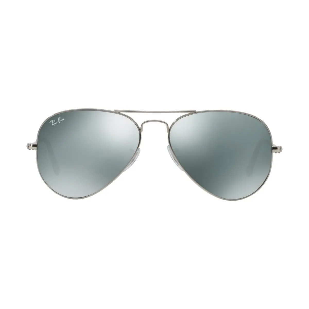 Ray-ban RB3025 W3275 Polished Silver Aviator Mirror Grey 55-14-135