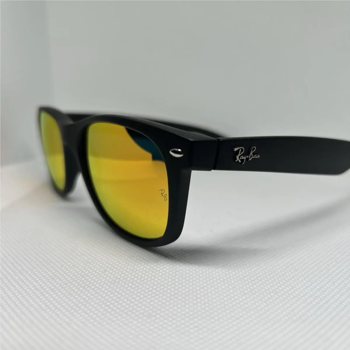 Ray-ban New Wayfarer RB2132 Wayfarer 622/69 3N Orange Mirror 55mm Sunglasses