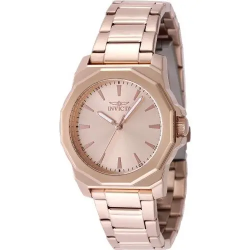 Invicta Women`s 49089 Speedway Quartz 3 Hand Rose Gold Dial Watch