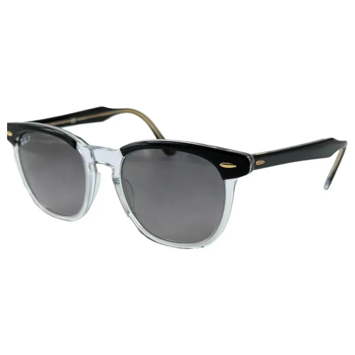 Ray Ban RB2298 Hawkeye Mens Plastic Polarz Sunglass 1294M3 Black on Transp 52-21