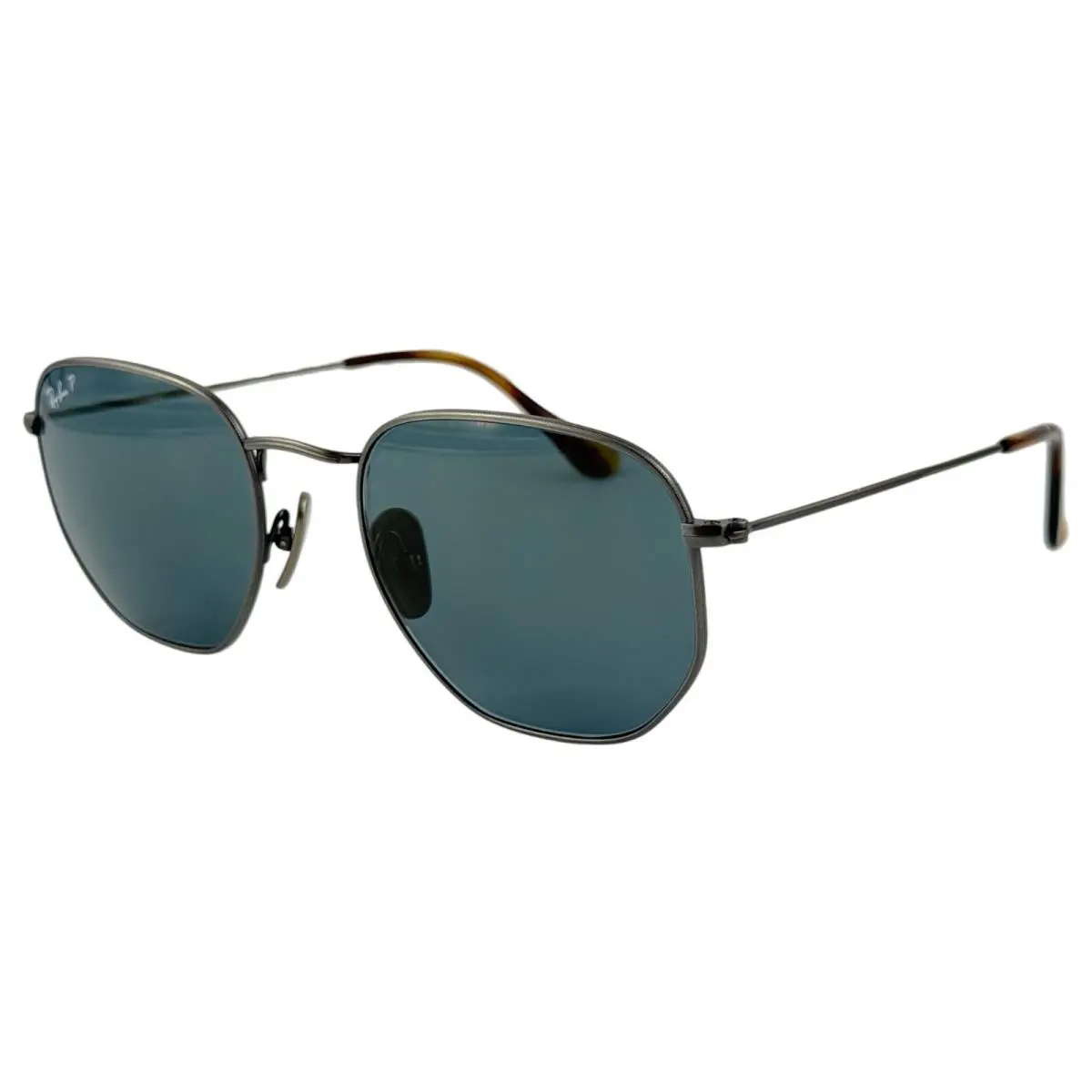 Ray Ban RB8148 Hexagonal Titanium Unisex Metal Sunglass 9208/T0 Gunmetal 54-21