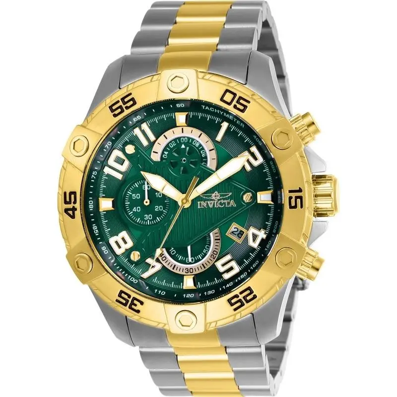 Invicta Men`s 26099 S1 Rally Quartz Multifunction Green Dial Watch