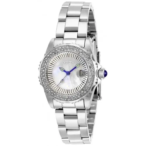 Invicta Women`s 28442 Angel Quartz 3 Hand White Dial Watch