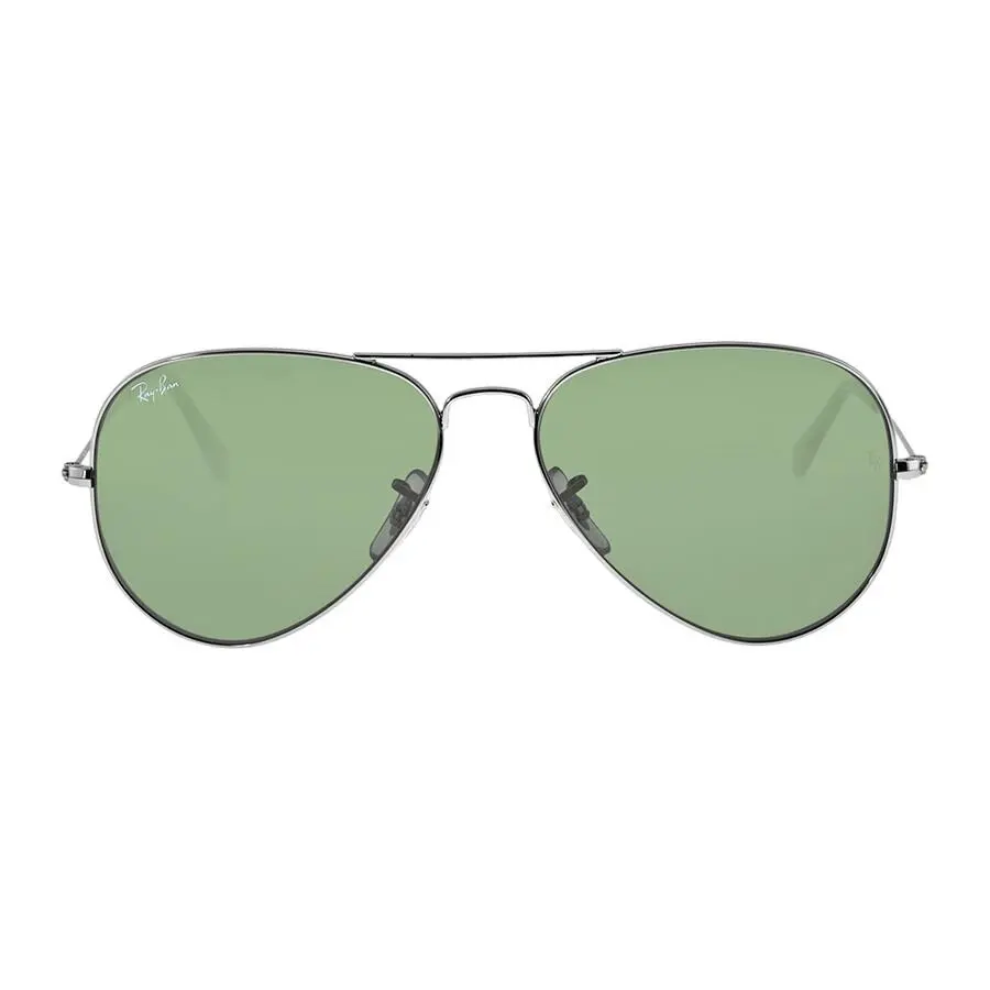 Ray-ban RB3025 W0879 Polished Gunmetal Aviator Classic G-15 Green 58-14