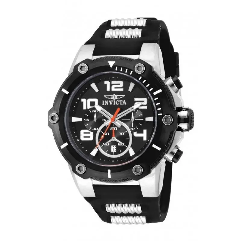 Men`s 17202 Speedway Quartz Chronograph Black Dial Watch by Invicta