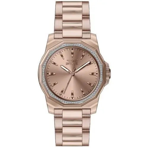 Invicta Women`s 49115 Speedway Quartz 3 Hand Rose Gold Dial Watch