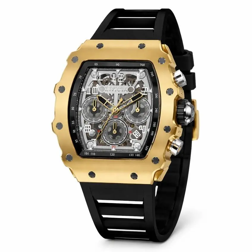 Invicta Racing Men`s Watch Quartz - Acrylic with Silver Dial - 43 mm 69698