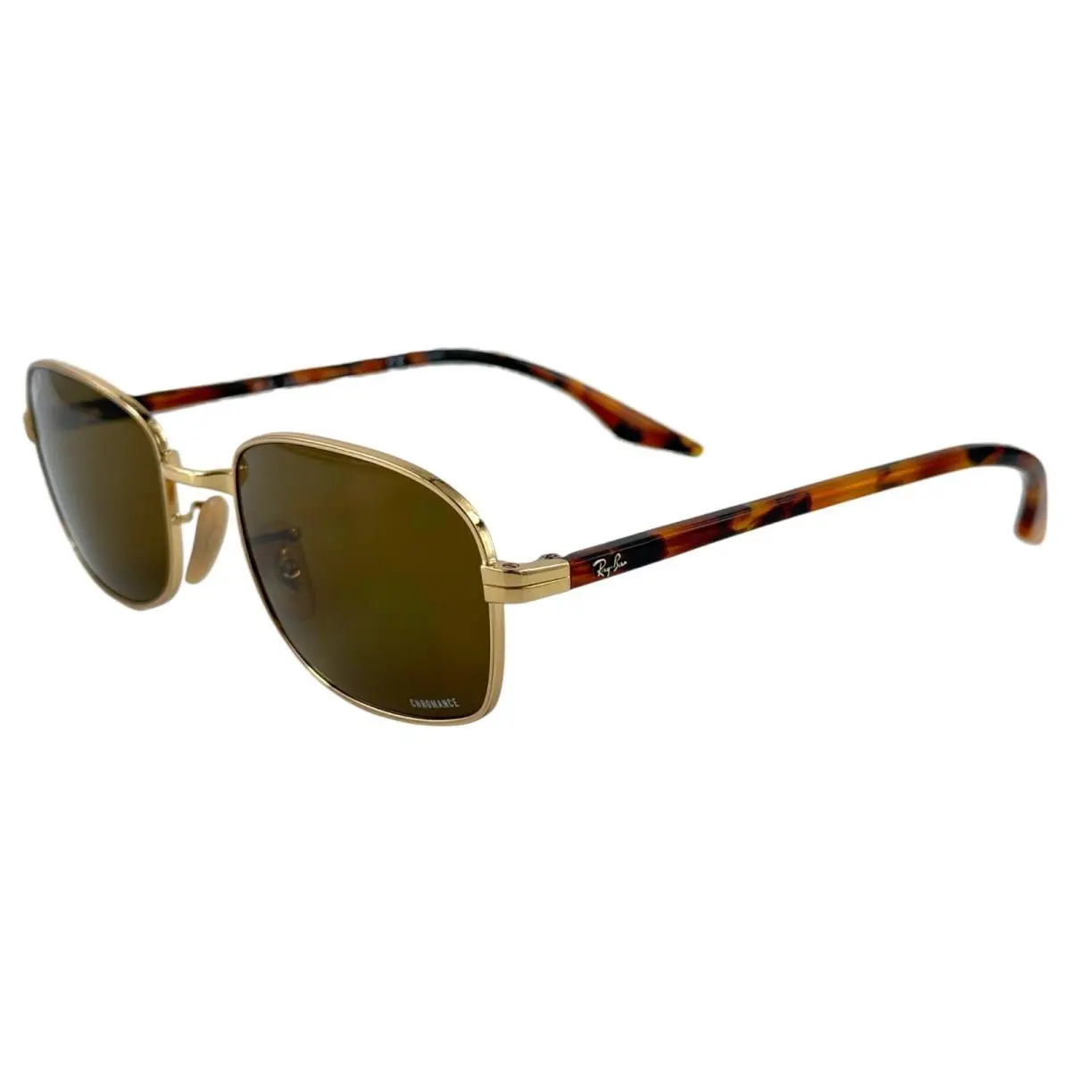 Ray Ban RB3690 Mens Metal Polarized Sunglass 001/AN Arista Gold 54-21 Chromance