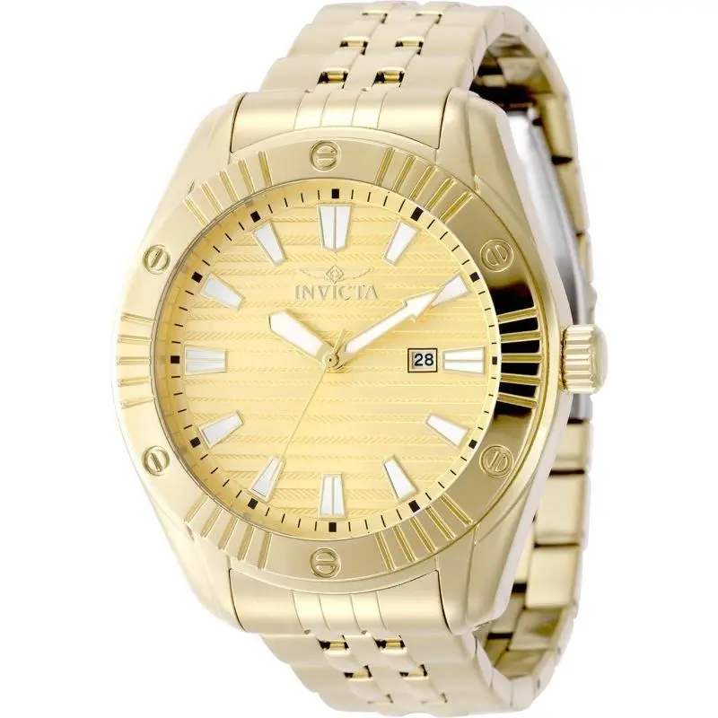 Women`s 50387 Angel Quartz PC32 Gold Dial Watch by Invicta
