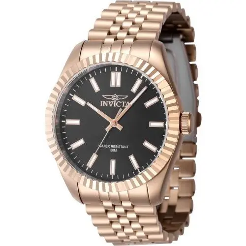 Invicta Men`s 47492 Specialty Quartz 3 Hand Black Dial Watch