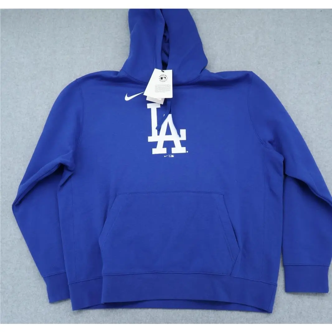 Nike LA Dodgers Mlb Hoodie Sweatshirt Men`s XL Blue Official Merch