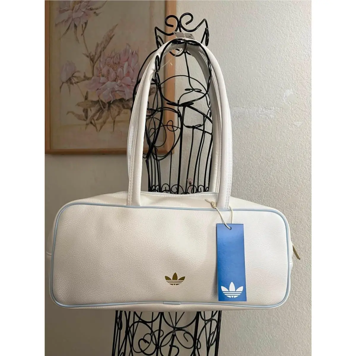 Adidas Adicolor Elongated Airliner Shoulder Bag KD7851 White Retro-nwt