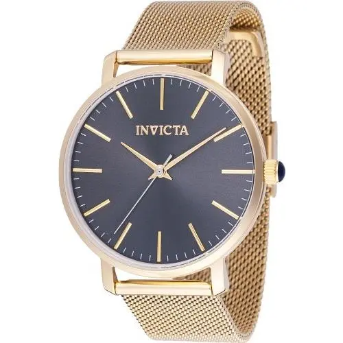 Invicta Women`s 48845 Angel Quartz 3 Hand Charcoal Dial Watch